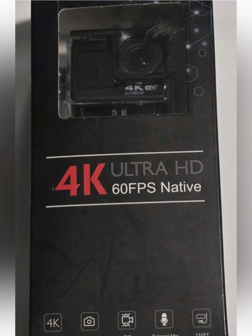4K Ultra HD 60FPS Native Action Camera - New in original box unopened